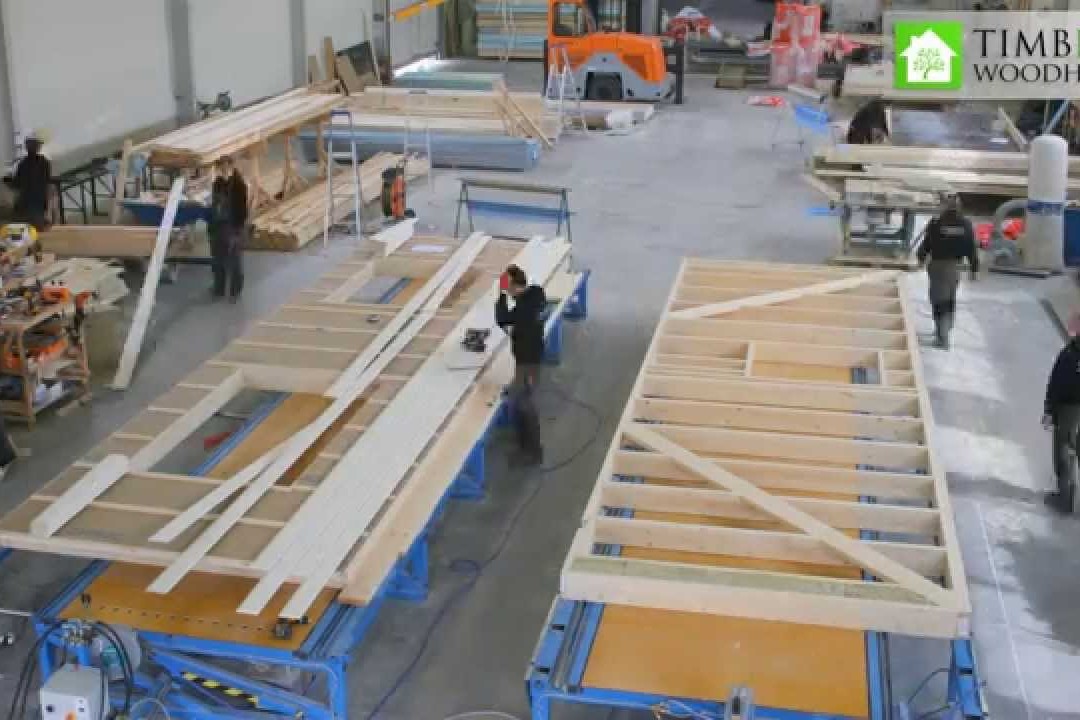 Stages of timber frame house construction — Wood Solutions delivery